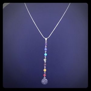 🆕️ Tree of life with mixed color stones necklace